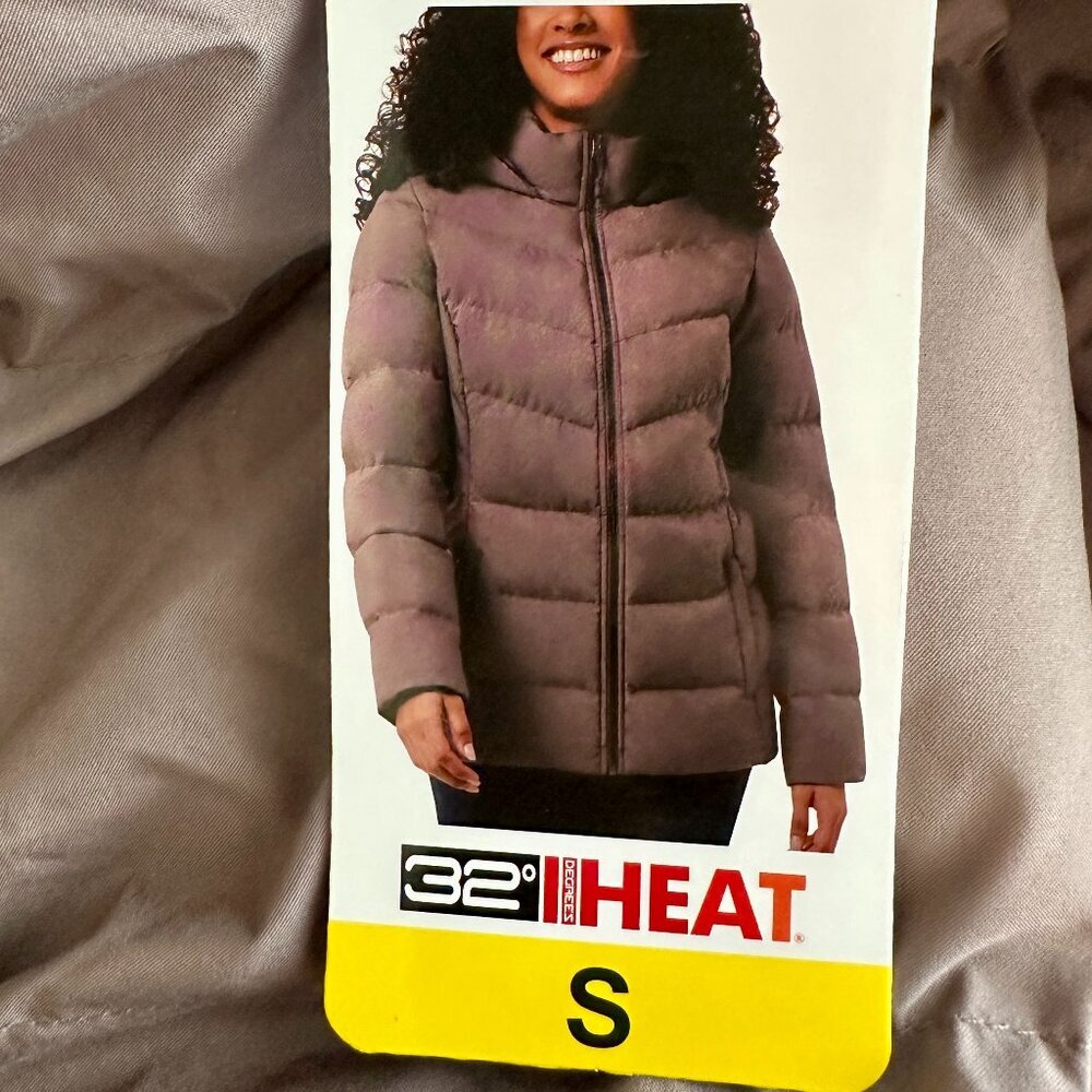 32 Degrees Women's Puffer Tech Jacket Size S Lightweight Water Resistant (NEW) - Picture 6 of 16